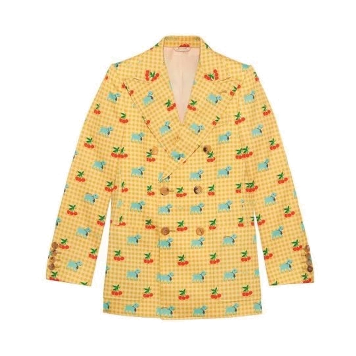 Yellow Gingham Blazer, Harry Styles × Gucci